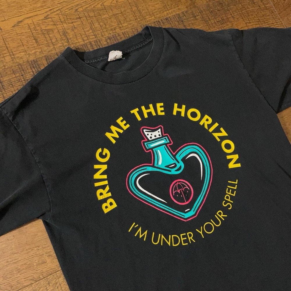 Bring Me The Horizon T-Shirt Womens XL Black Emo 2016 American Nightmare Tour